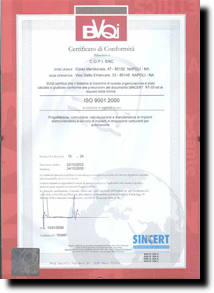 CERTIFICATO BVQI